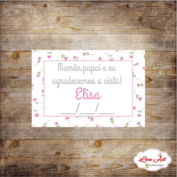 Tag maternidade -Floral