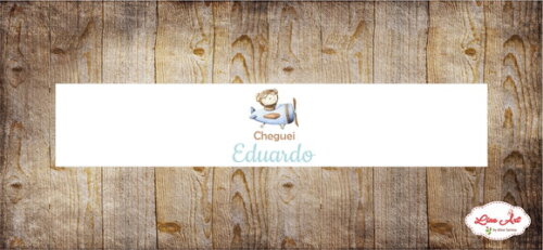 Adesivo Água 500 ml - Ursinho Aviador