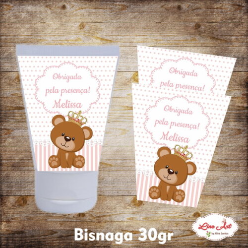 Adesivo bisnaga 30 gramas - Ursinha princesa