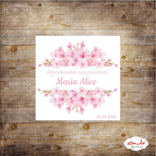 Adesivo caixinha - Floral maternidade