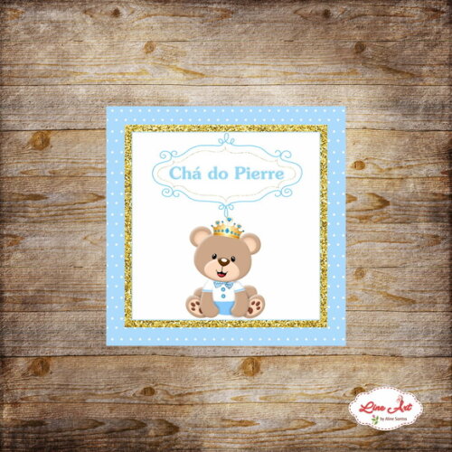 Adesivo caixinha - Ursinho Princípe