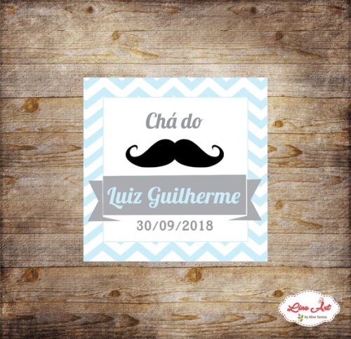 Adesivo caixinha- Chevron Bigode