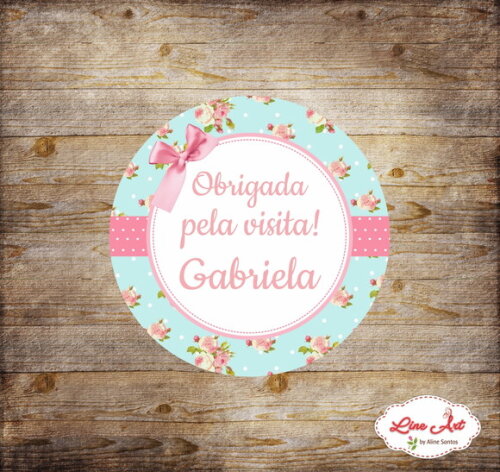 Adesivo latinha - Floral maternidade