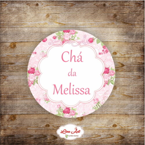 Adesivo latinha - Floral maternidade