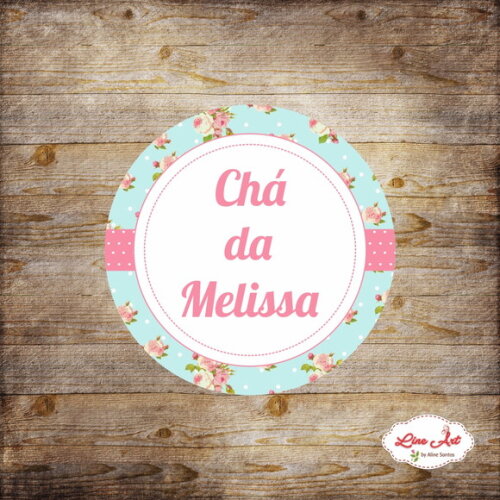 Adesivo latinha -Floral