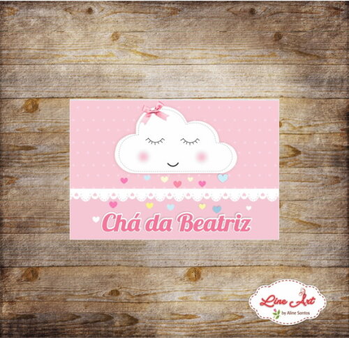 Adesivo mini mamadeira - Chuva de amor