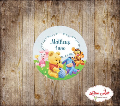 Adesivo Personalizado - Ursinho Pooh