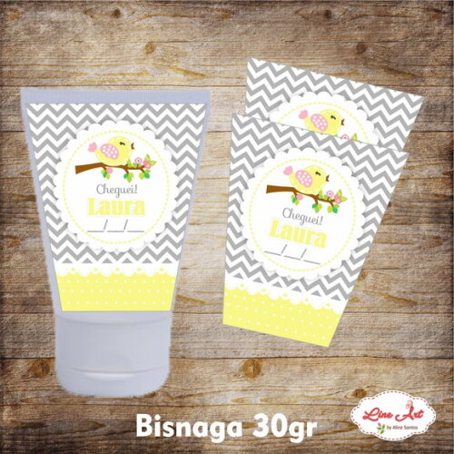 Rótulo adesivo bisnaga 30 gramas - Passarinho