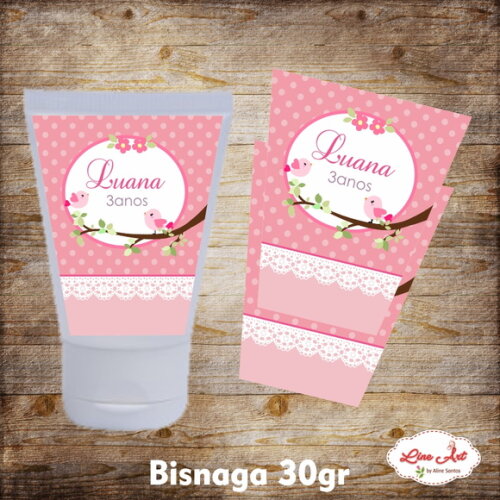 Rótulo adesivo bisnaga 30 gramas - Passarinho