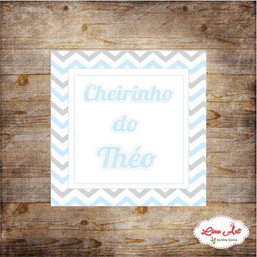Rótulo adesivo caixinha - Chevron