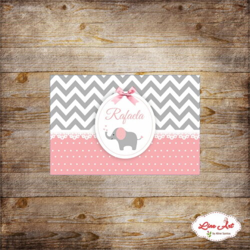 Rótulo Adesivo Mini Mamadeira Chevron