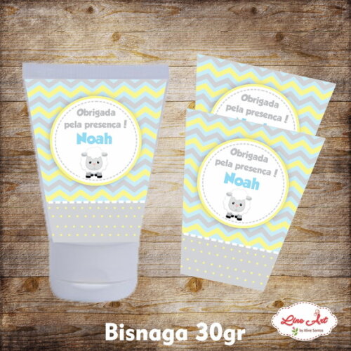 Rótulo bisnaga 30 gramas - Chevron Carneiro