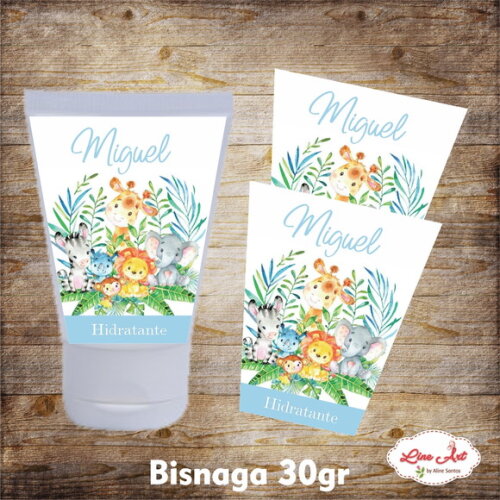 Rótulo bisnaga 30 gramas - Maternidade Safari