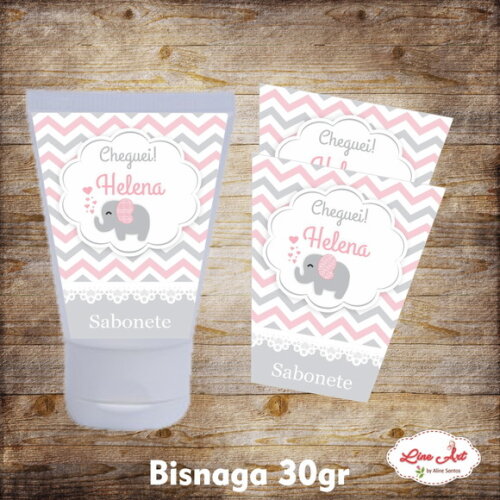 Rótulo digital Bisnaga - Chevron \ elefantinho