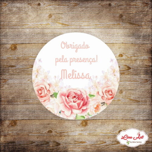 Tag Agradecimento - Floral