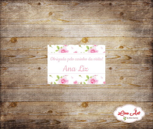 Tag agradecimento - Maternidade floral