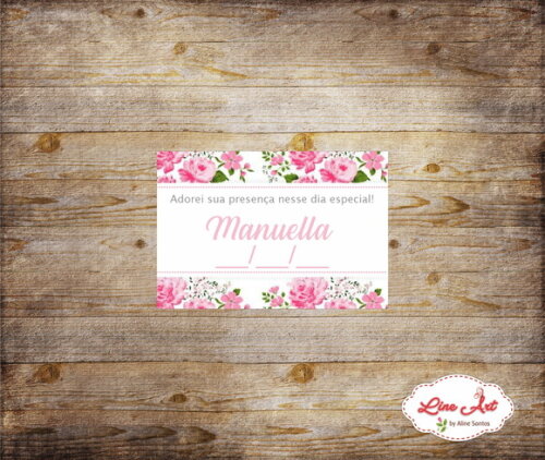 Tag agradecimento - Maternidade floral