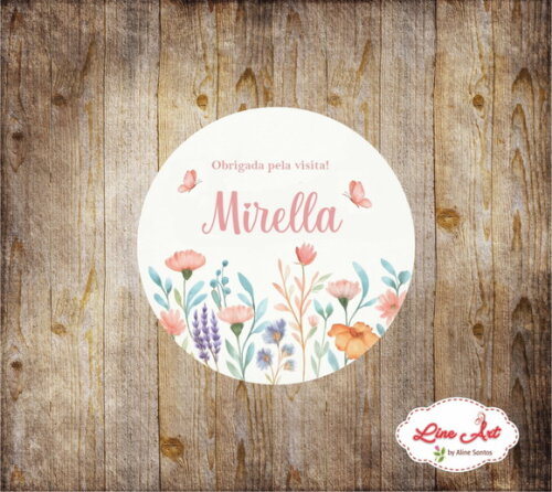 Tag Agradecimento - Maternidade Floral
