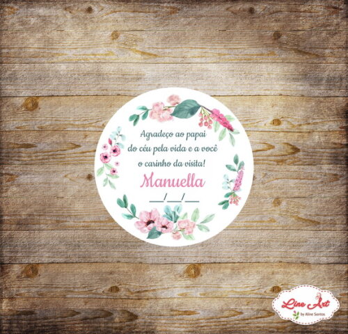 Tag Agradecimento - Maternidade Floral