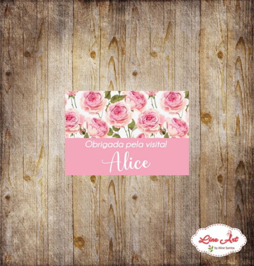 Tag Agradecimento - Maternidade Floral