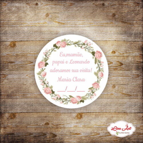 Tag Agradecimento - Maternidade Floral
