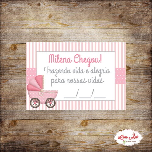 Tag Agradecimento -Maternidade\Carrinho de bebê