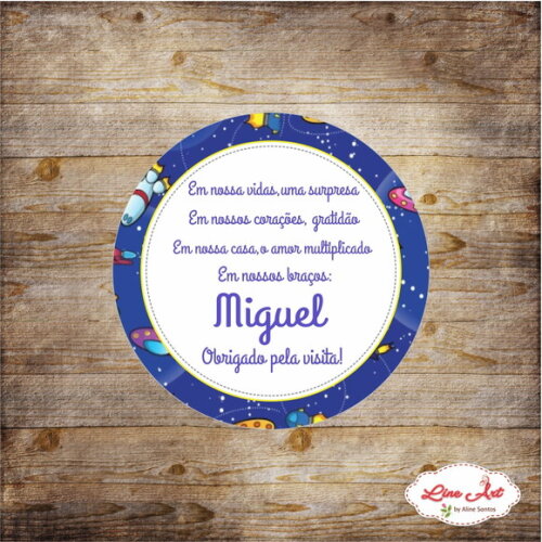 Tag Agradecimento Maternidade - Astronauta