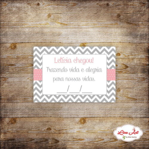 Tag agradecimento Maternidade Digital - Chevron