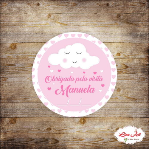 Tag Lembrancinha - Chuva de Amor