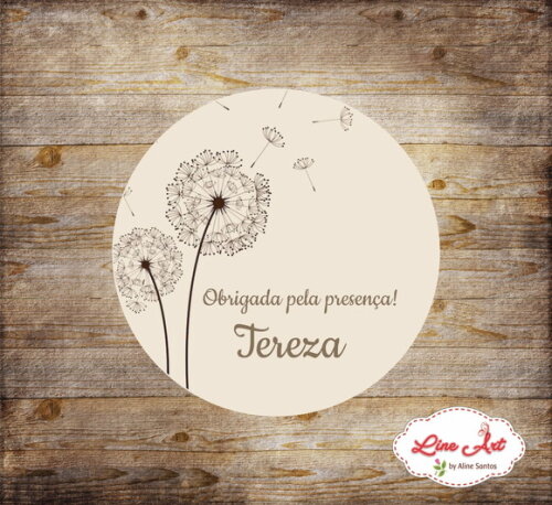 Tag Lembrancinha - Floral \ Dente de Leão