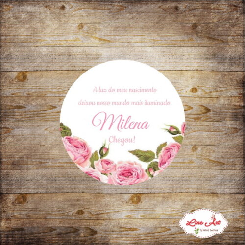 Tag Lembrancinha - Floral \ Maternidade