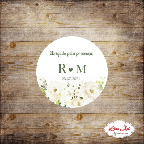 Tag Lembrancinha - Floral Casamento