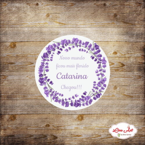 Tag Lembrancinha - Floral Roxa\lavanda