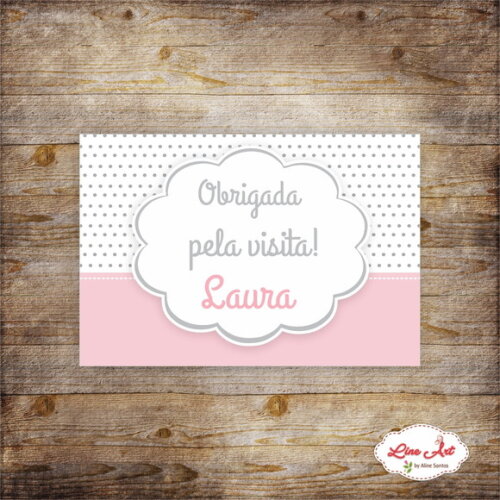 Tag lembrancinha - Maternidade