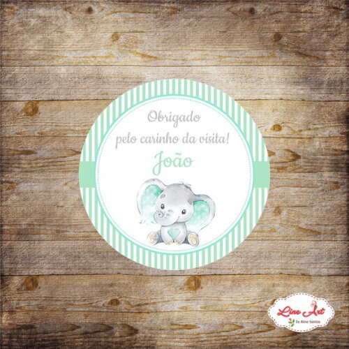 Tag Lembrancinha - Maternidade Elefante