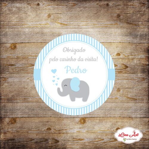 Tag Lembrancinha - Maternidade Elefante