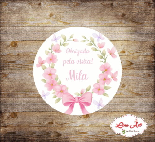 Tag Lembrancinha - Maternidade Floral \ Borboleta