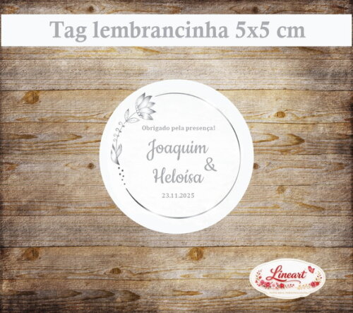 Tag Lembrancinha - Prata