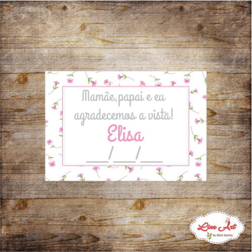 Tag maternidade -Floral