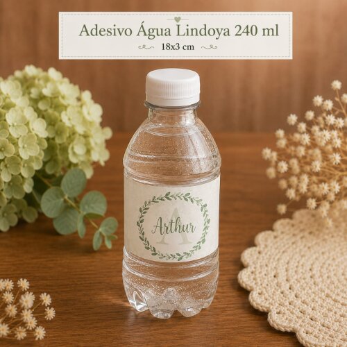 Rótulo para Água Lindoya 240ml 18x3 cm
