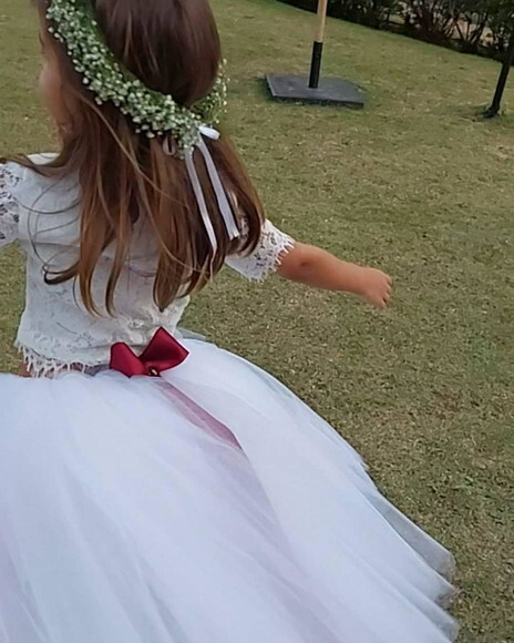 ****saia de Tule Longa. Tam 1 até 6 Anos
