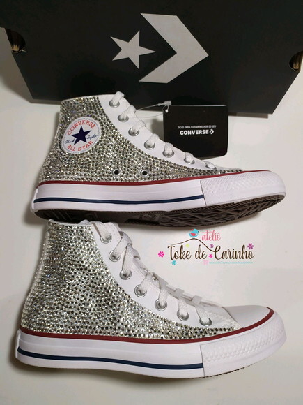 *all Star Personalizado em Cristais. Tamanho 34 ao 40.