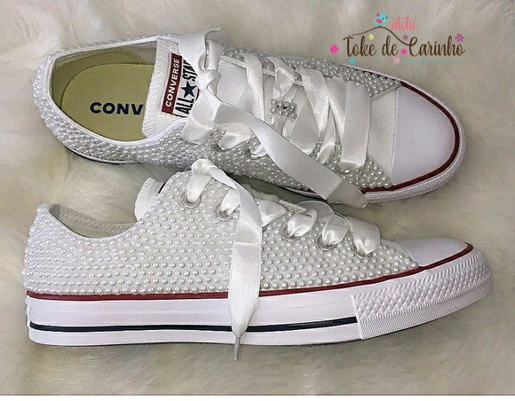 *all Star Personalizado em Pérolas. Tamanho 34 ao 40.