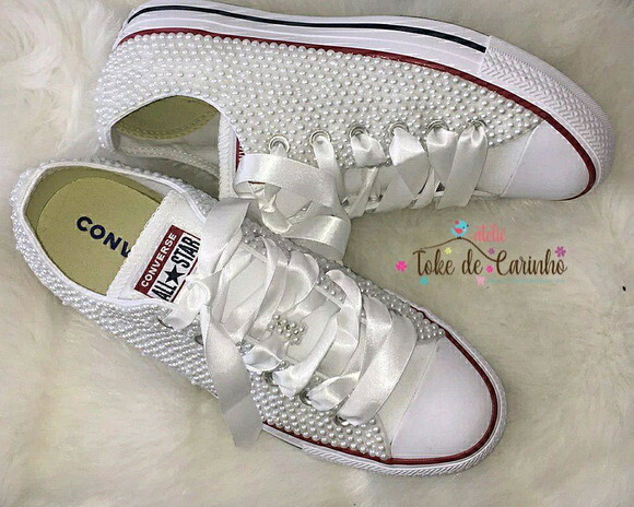 *all Star Personalizado em Pérolas. Tamanho 34 ao 40.