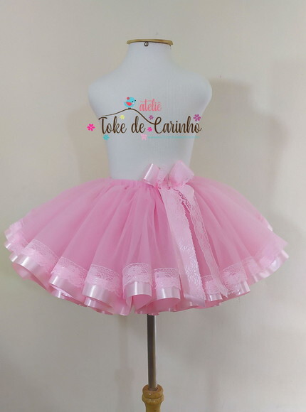 *saia Tutu Luxo ensaio Fotográfico. Tamanho 1 Até 4 Anos.