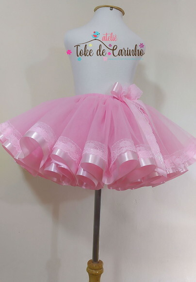 *saia Tutu Luxo ensaio Fotográfico. Tamanho 1 Até 4 Anos.
