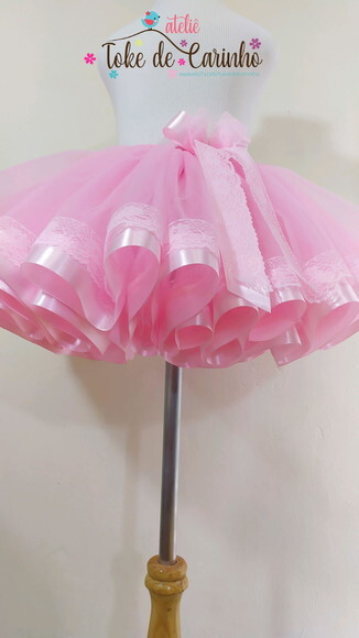 *saia Tutu Luxo ensaio Fotográfico. Tamanho 1 Até 4 Anos.