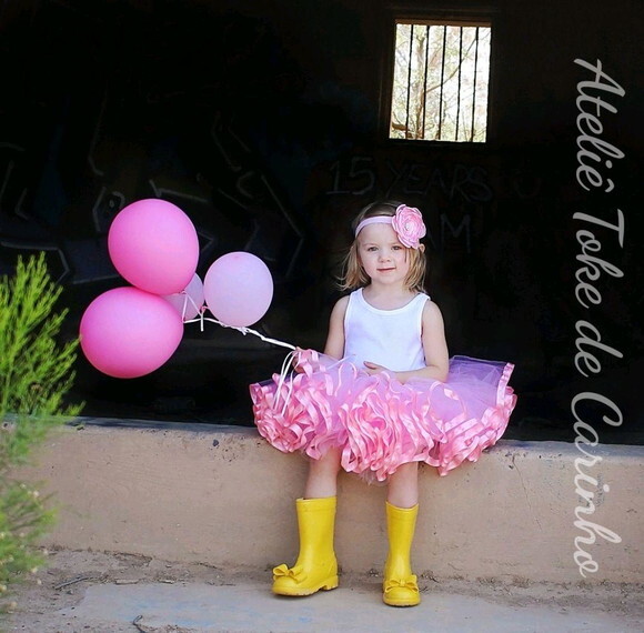 *Saia tutu Luxo Ensaio Fotográfico. Tamanho 1 até 4 anos.