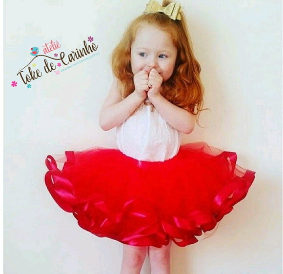 *Saia tutu Luxo Ensaio Fotográfico. Tamanho 1 até 4 anos.