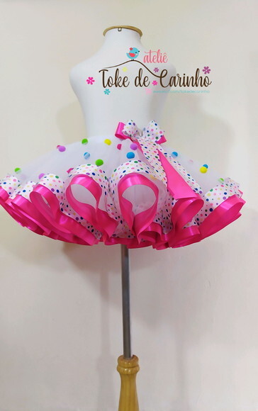 *Saia tutu Luxo Ensaio Fotográfico. Tamanho 1 até 4 anos.